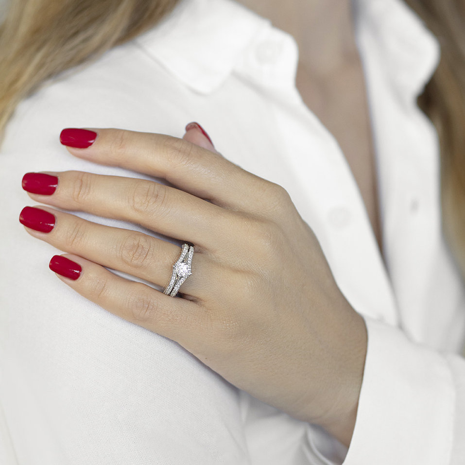 Prsten s diamanty Romelia