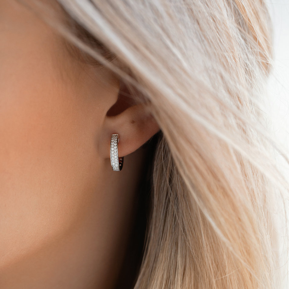 Náušnice s diamanty Midnight Jewel