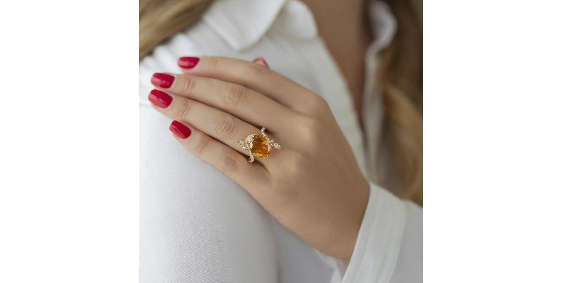 Prsten s ametystem a diamanty Virgin Gem