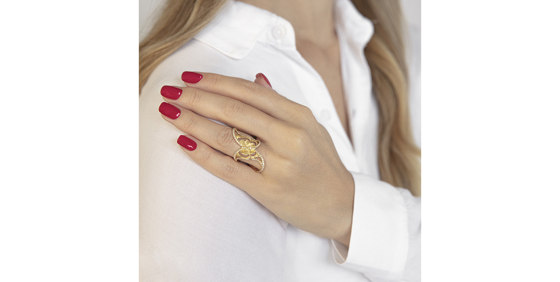 Prsten s diamanty Sin Wings