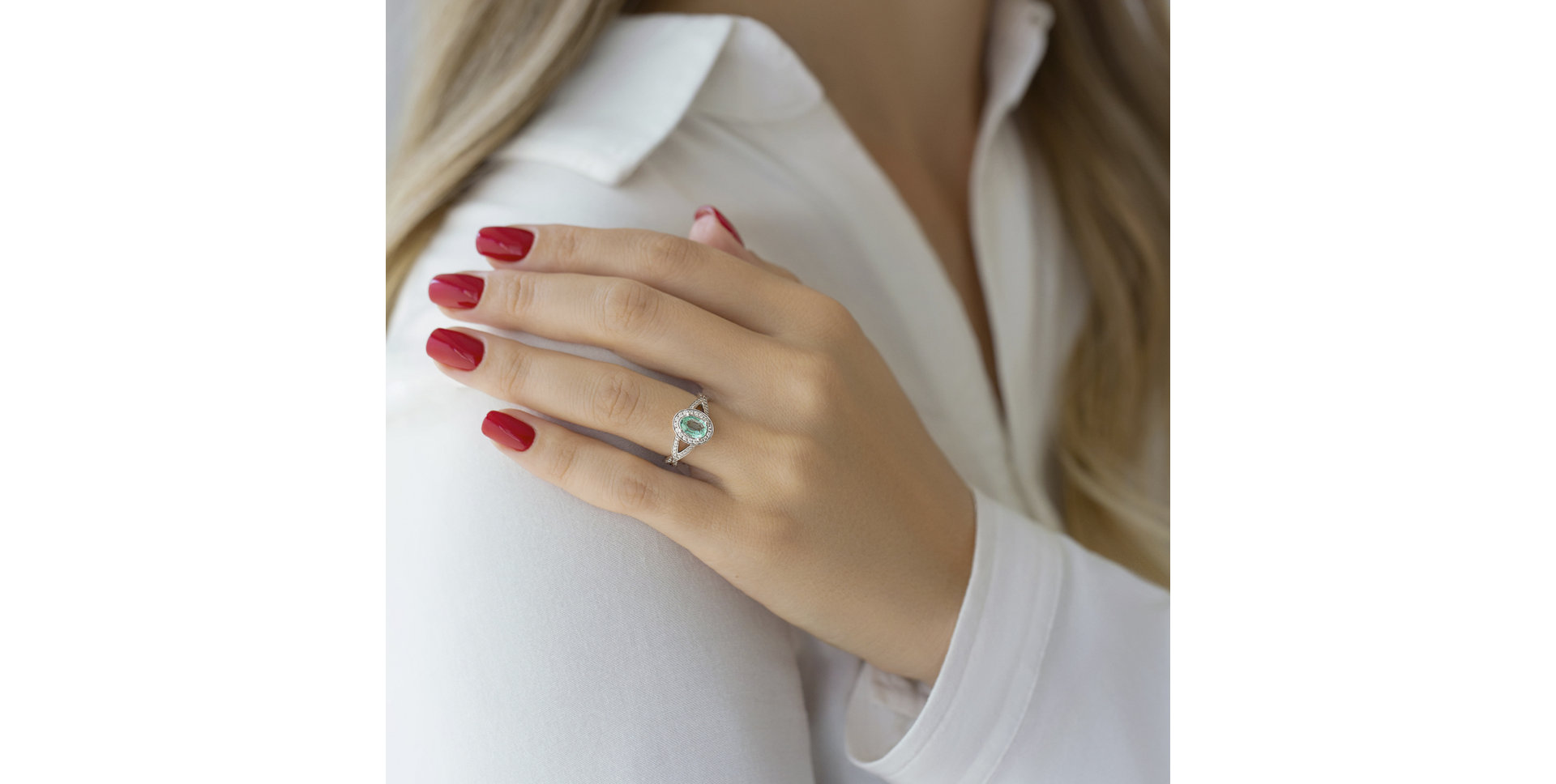 Prsten s rubínem a diamanty Space Princess