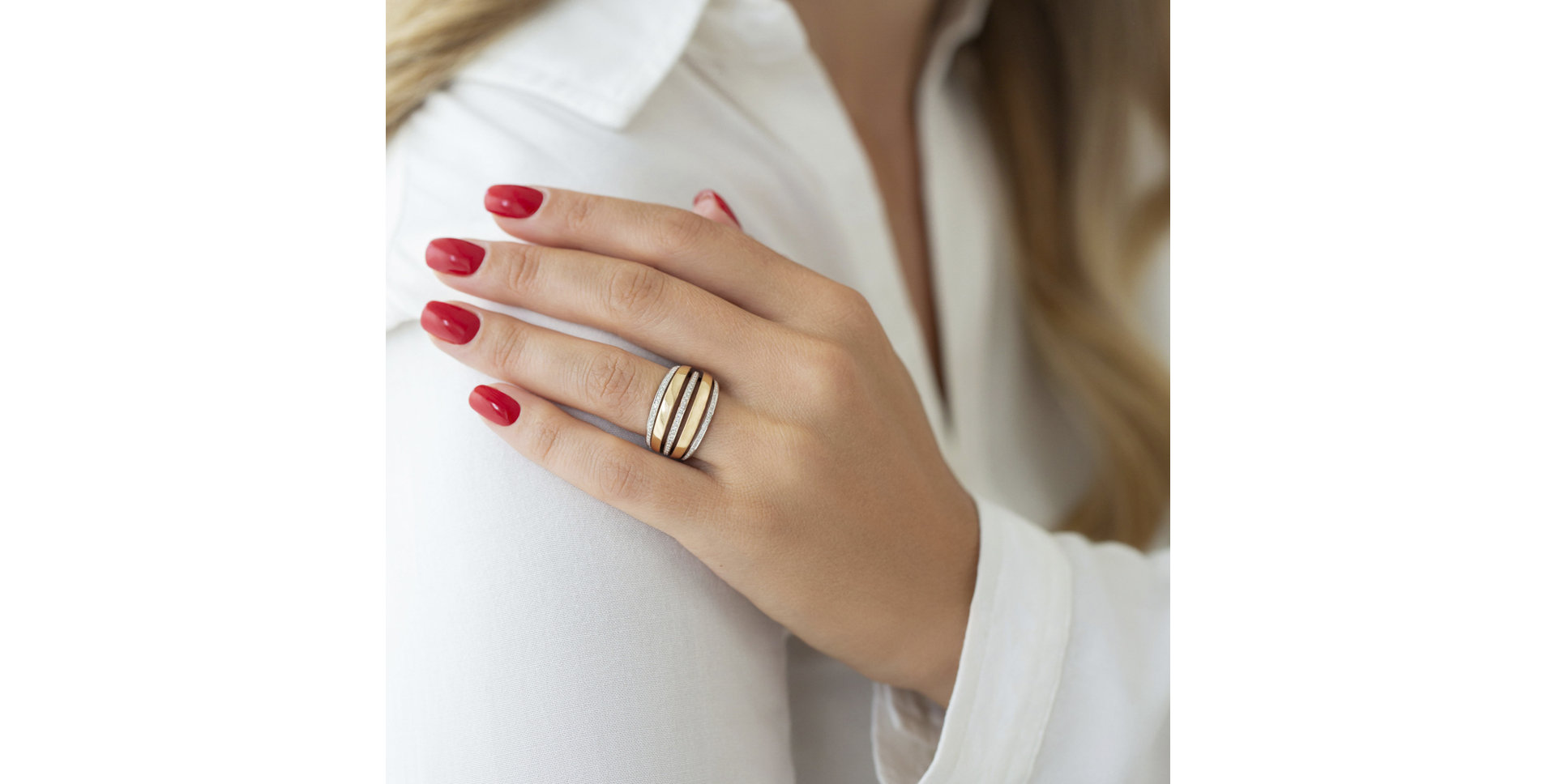 Prsten s diamanty Géraldine