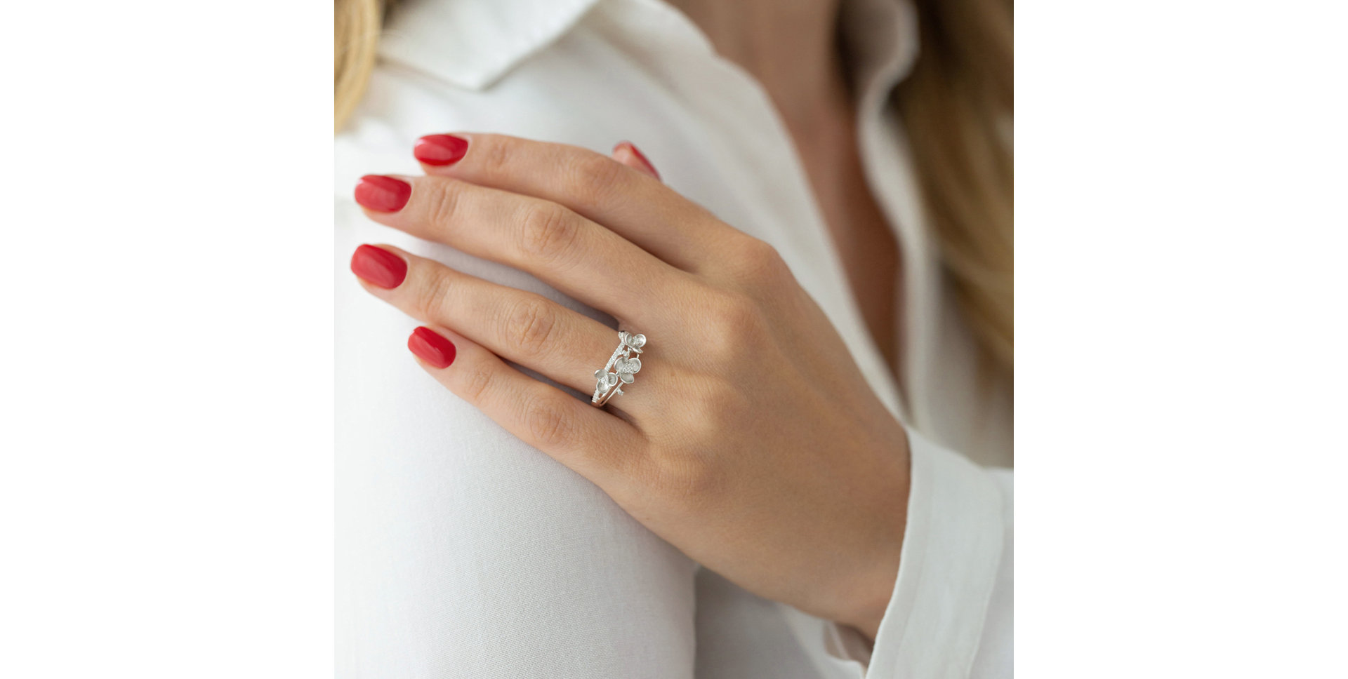 Prsten s diamanty Magnolia