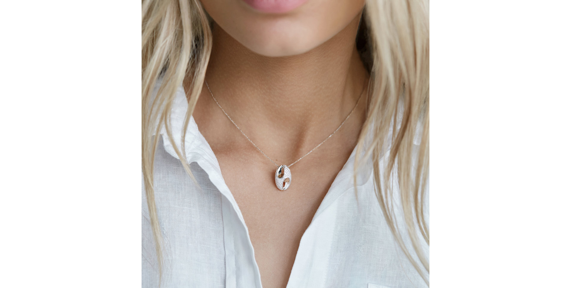 Přívěs s diamanty Moon Gem