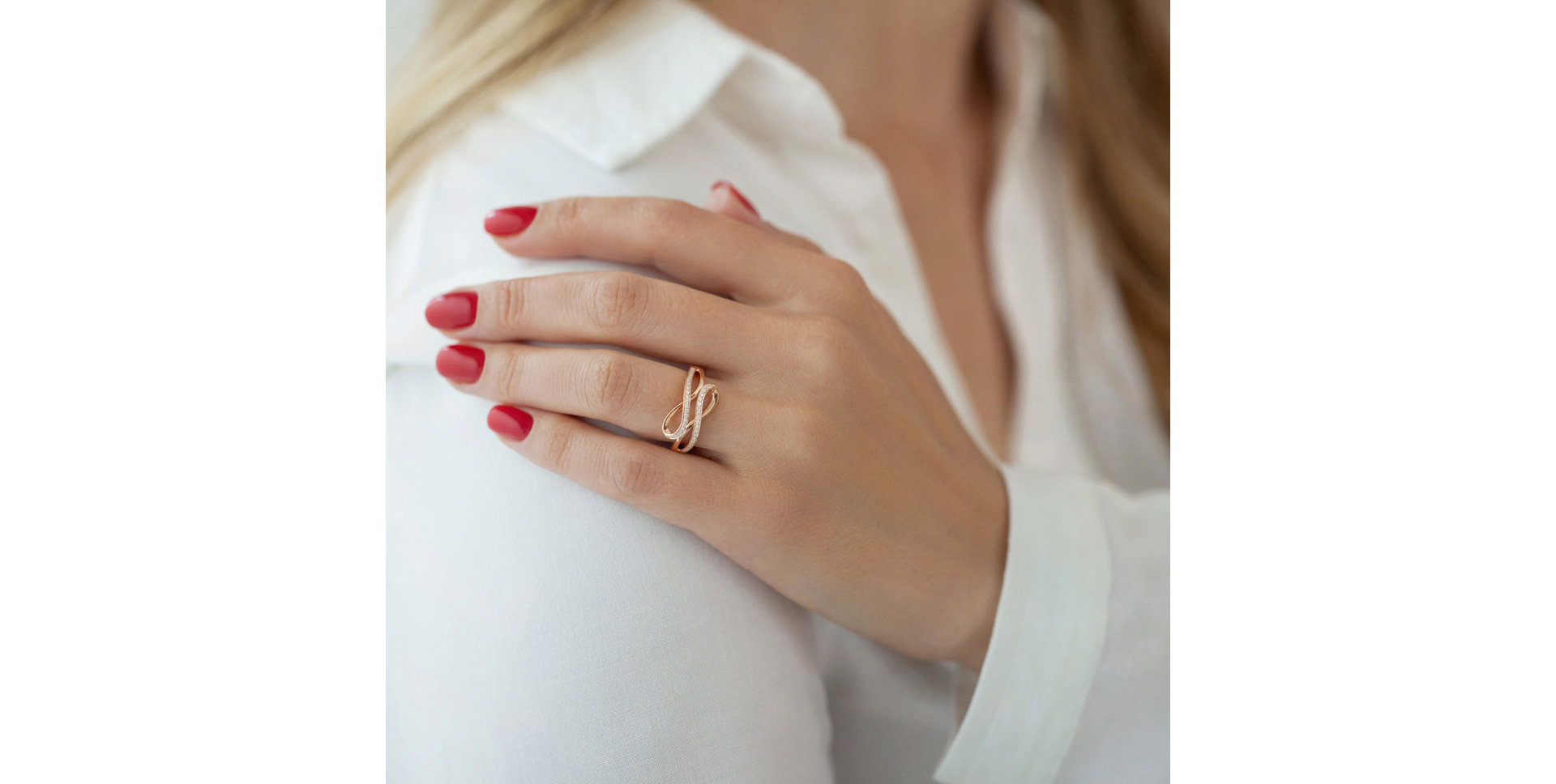 Prsten s diamanty Infinite Happiness