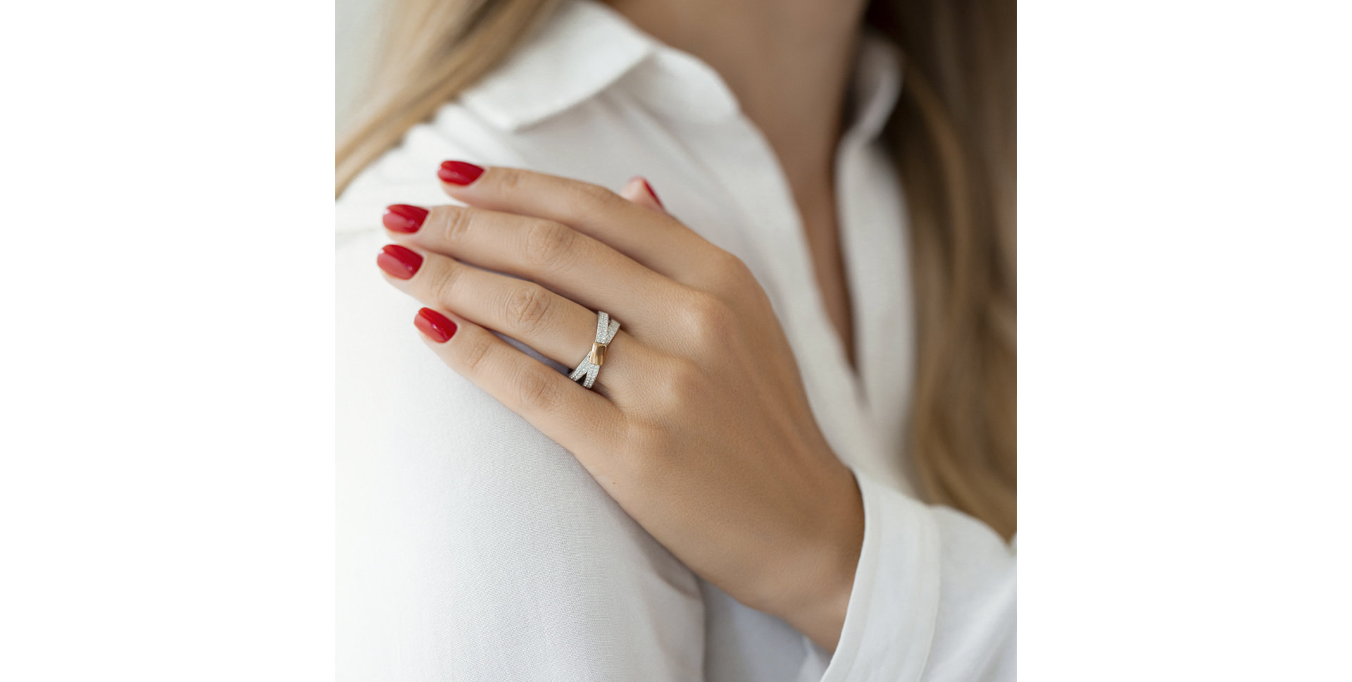 Prsten s diamanty Innocent Ribbon