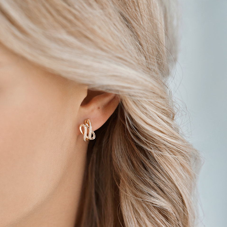 Náušnice s diamanty Infinite Moonlight