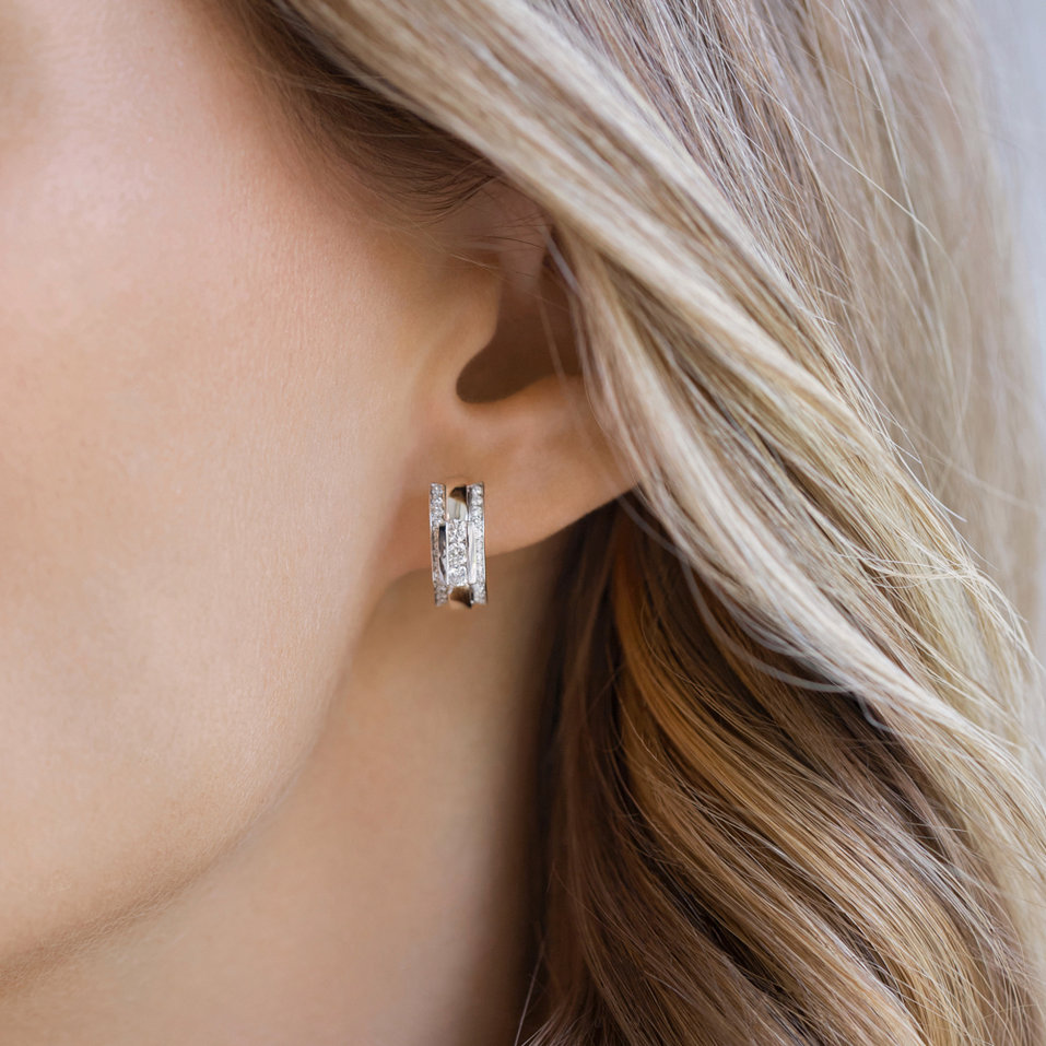 Náušnice s diamanty Amazing Mosaic