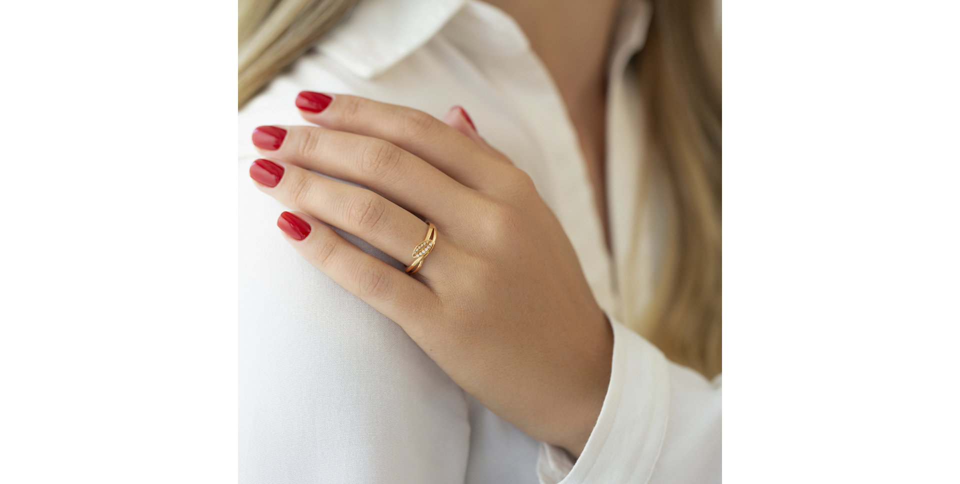 Prsten s diamanty Massima