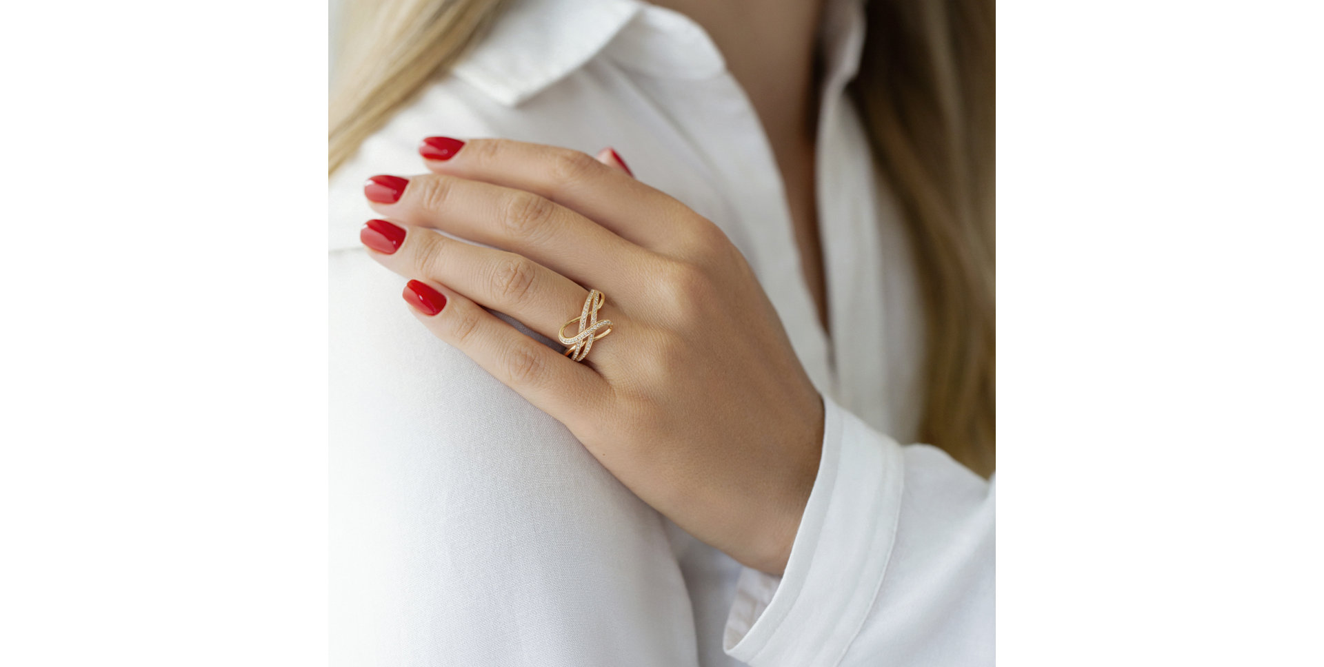 Prsten s diamanty Dancing Music