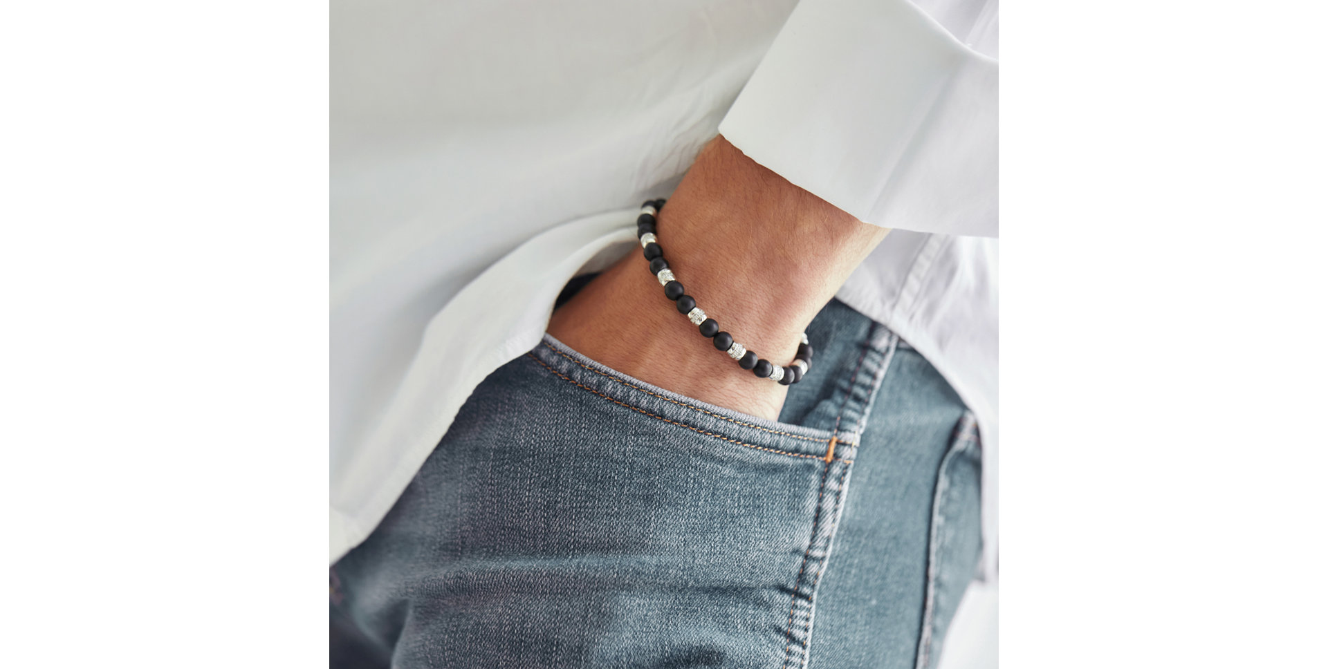 Náramek s diamanty a acháty Moonlight Jewel