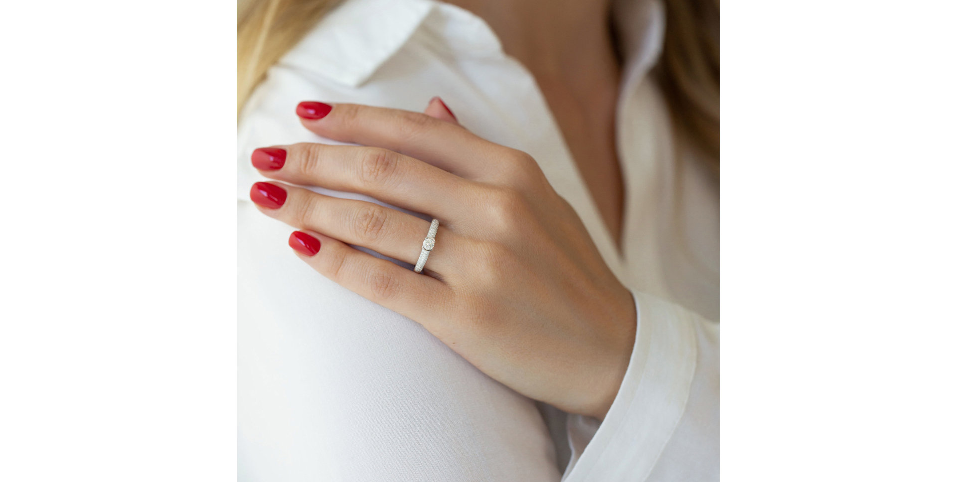 Prsten s diamanty Melissande