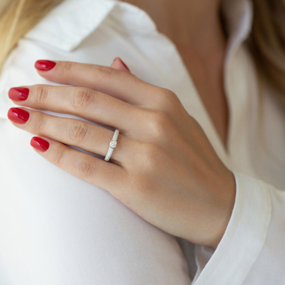 Prsten s diamanty Melissande