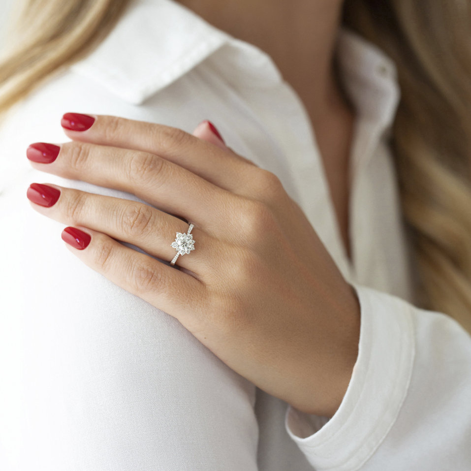 Prsten s diamanty Frozen Starlet