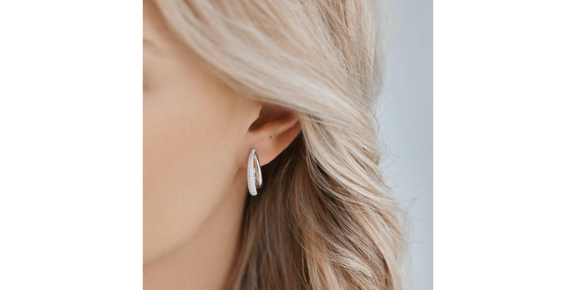 Náušnice s diamanty Shiny Teardrop