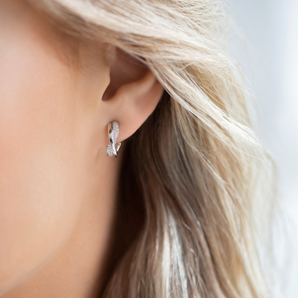 Náušnice s diamanty Essential Ray