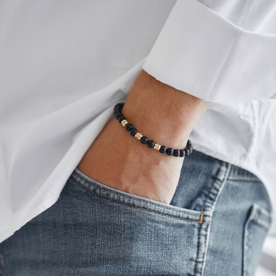 Náramek s diamanty a acháty Magic Jewel