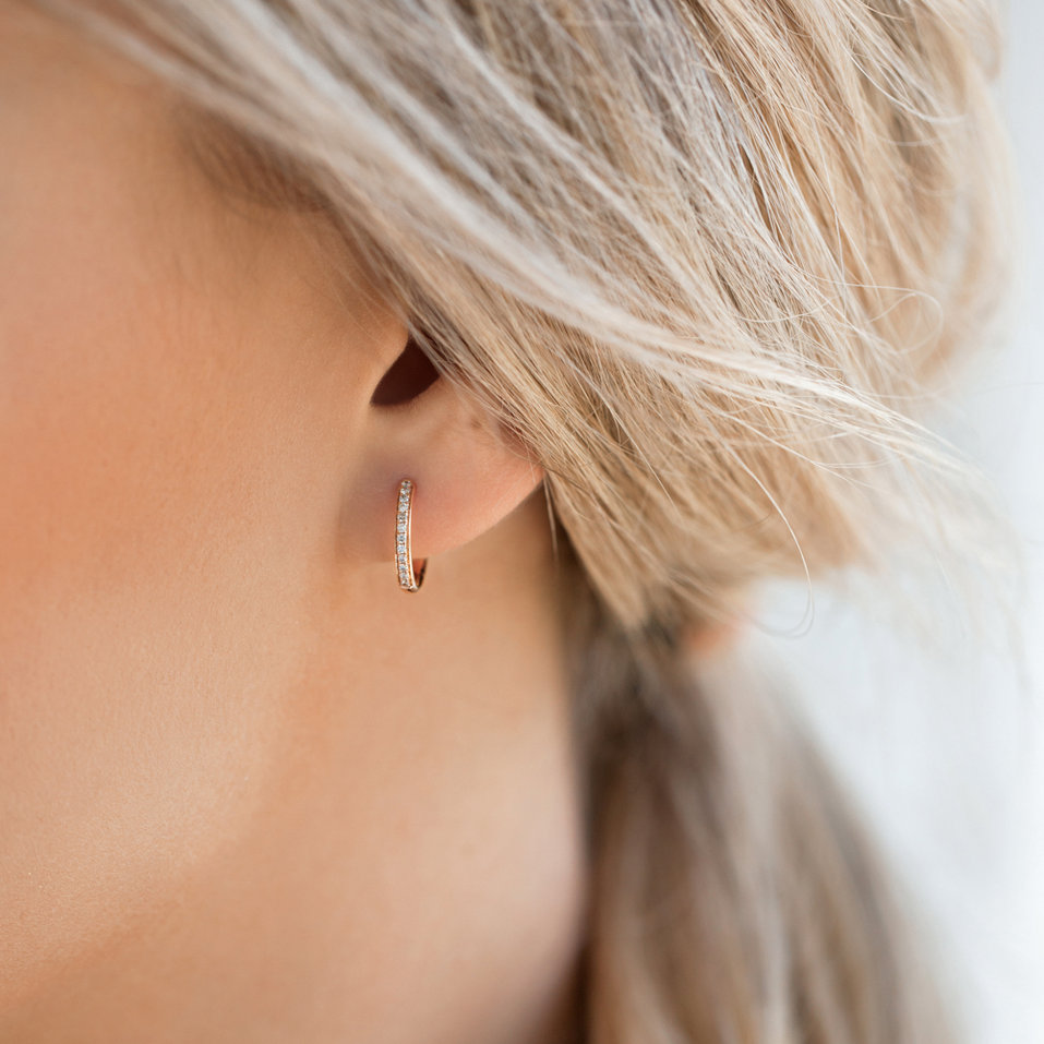 Náušnice s diamanty Moon Opium