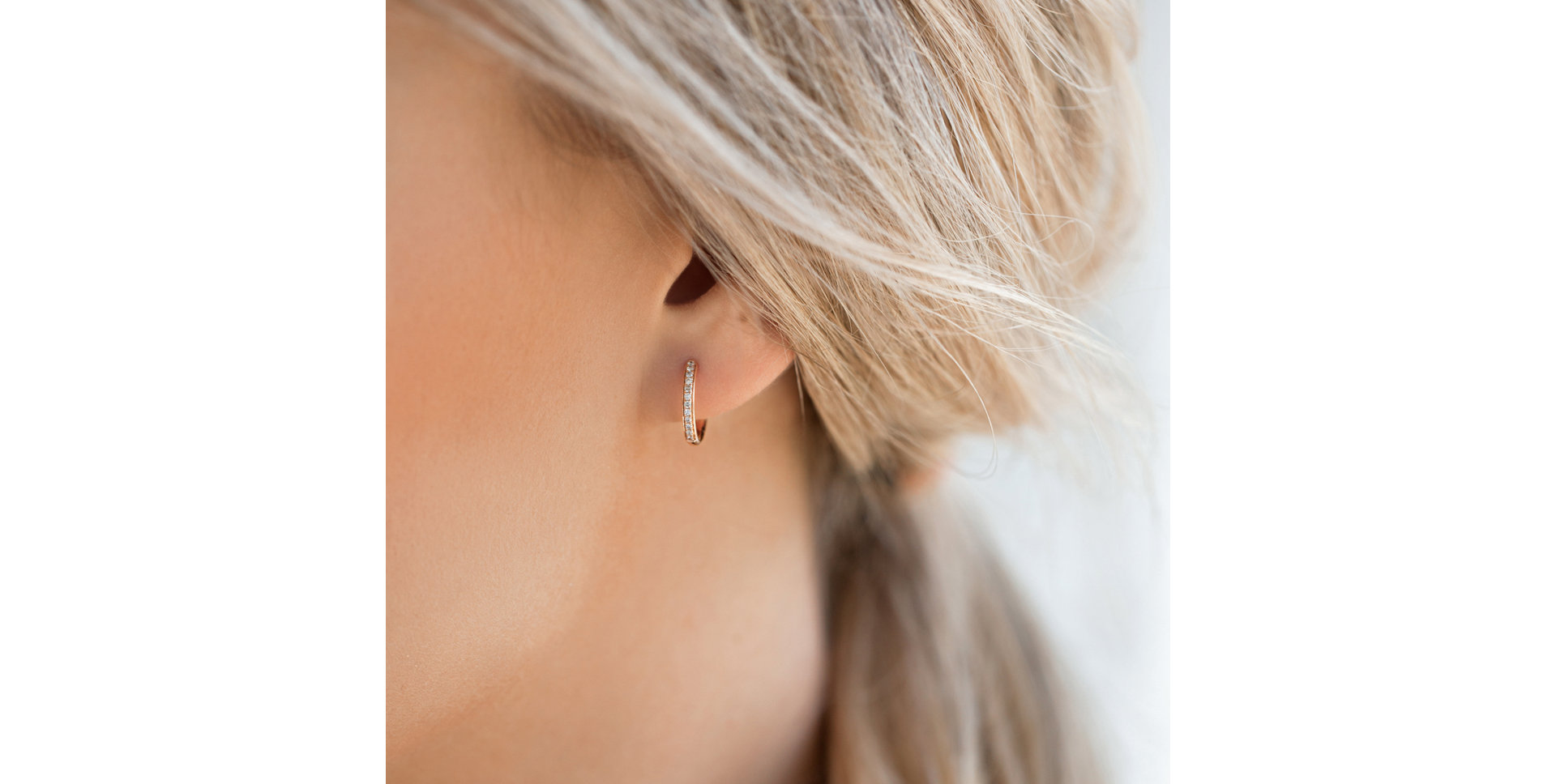 Náušnice s černými diamanty Moon Opium