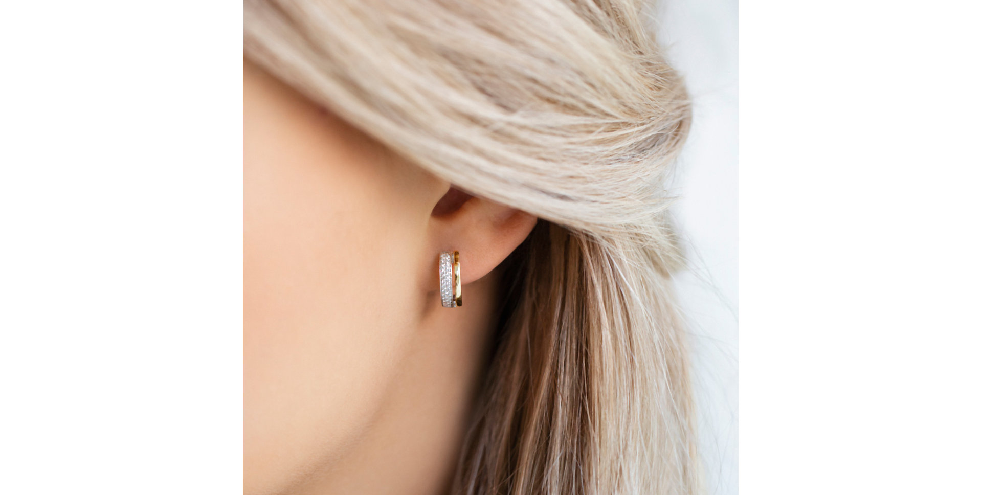 Náušnice s černými diamanty Moonlight Spirit