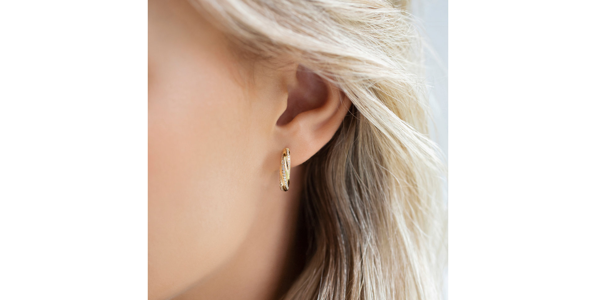 Náušnice s hnědými diamanty Joyful Energy