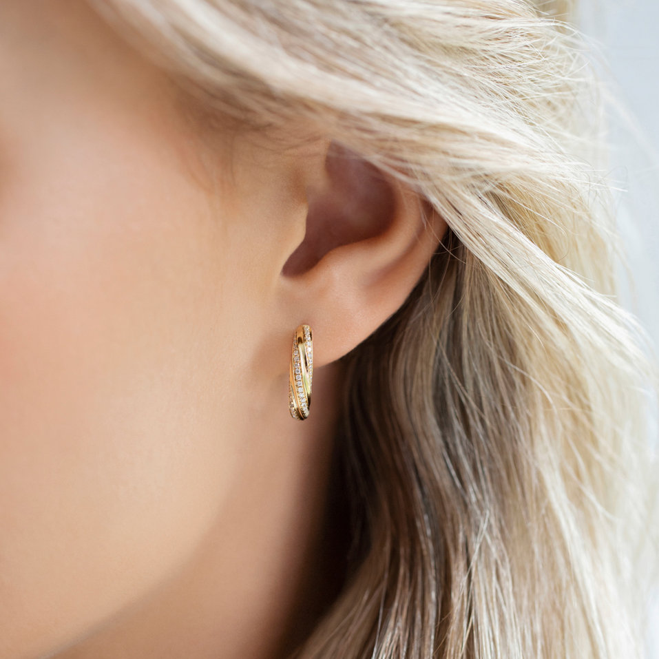 Náušnice s diamanty Joyful Energy