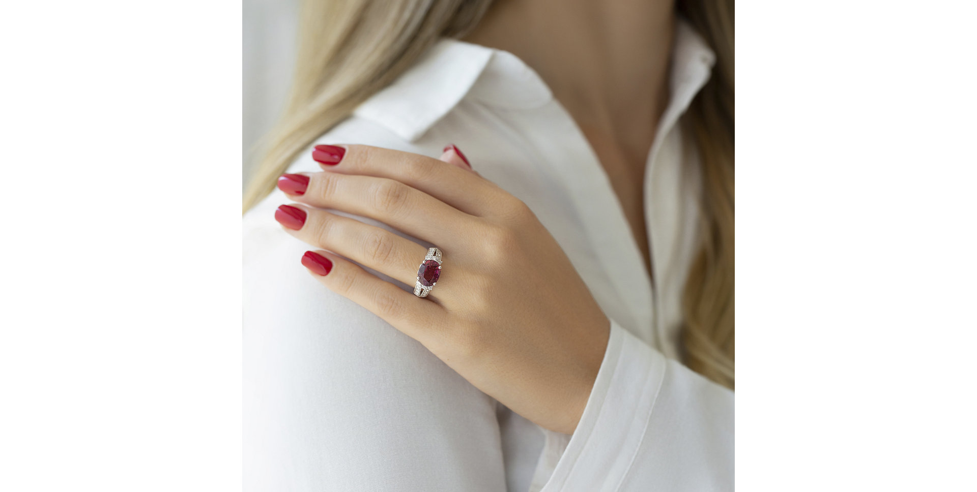 Prsten s turmalínem a diamanty Envoy Passion