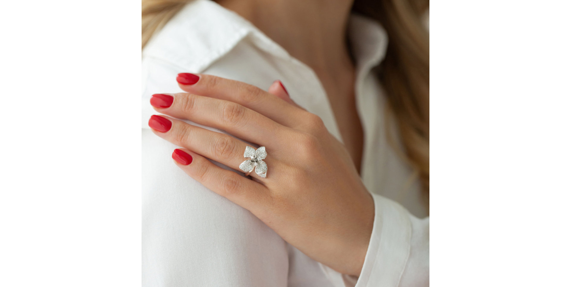 Prsten s diamanty Orchid Wish