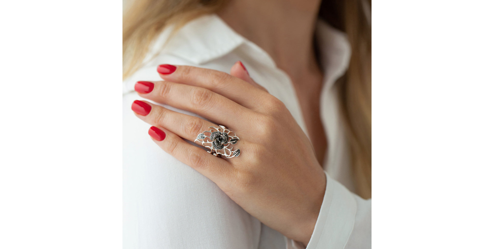 Prsten s diamanty Garden Galaxy