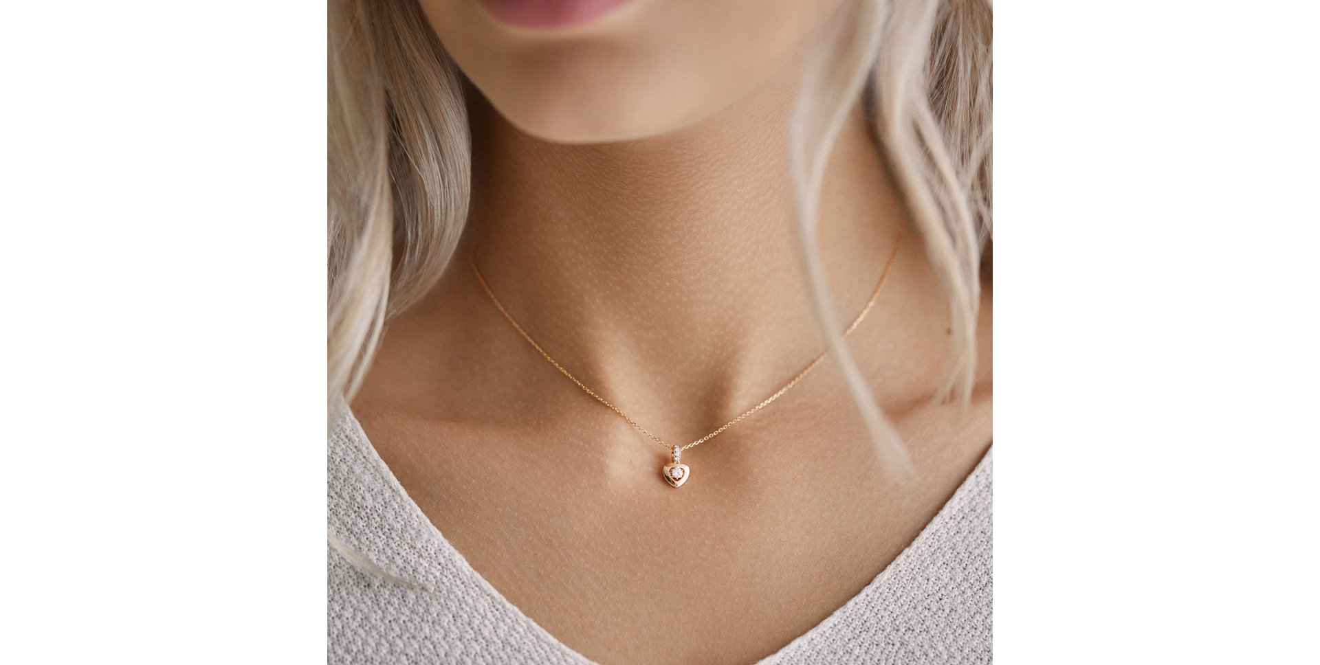 Přívěs s diamanty Petite Heart