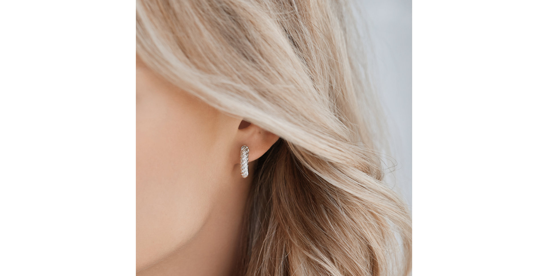 Náušnice s diamanty Spiral of affection