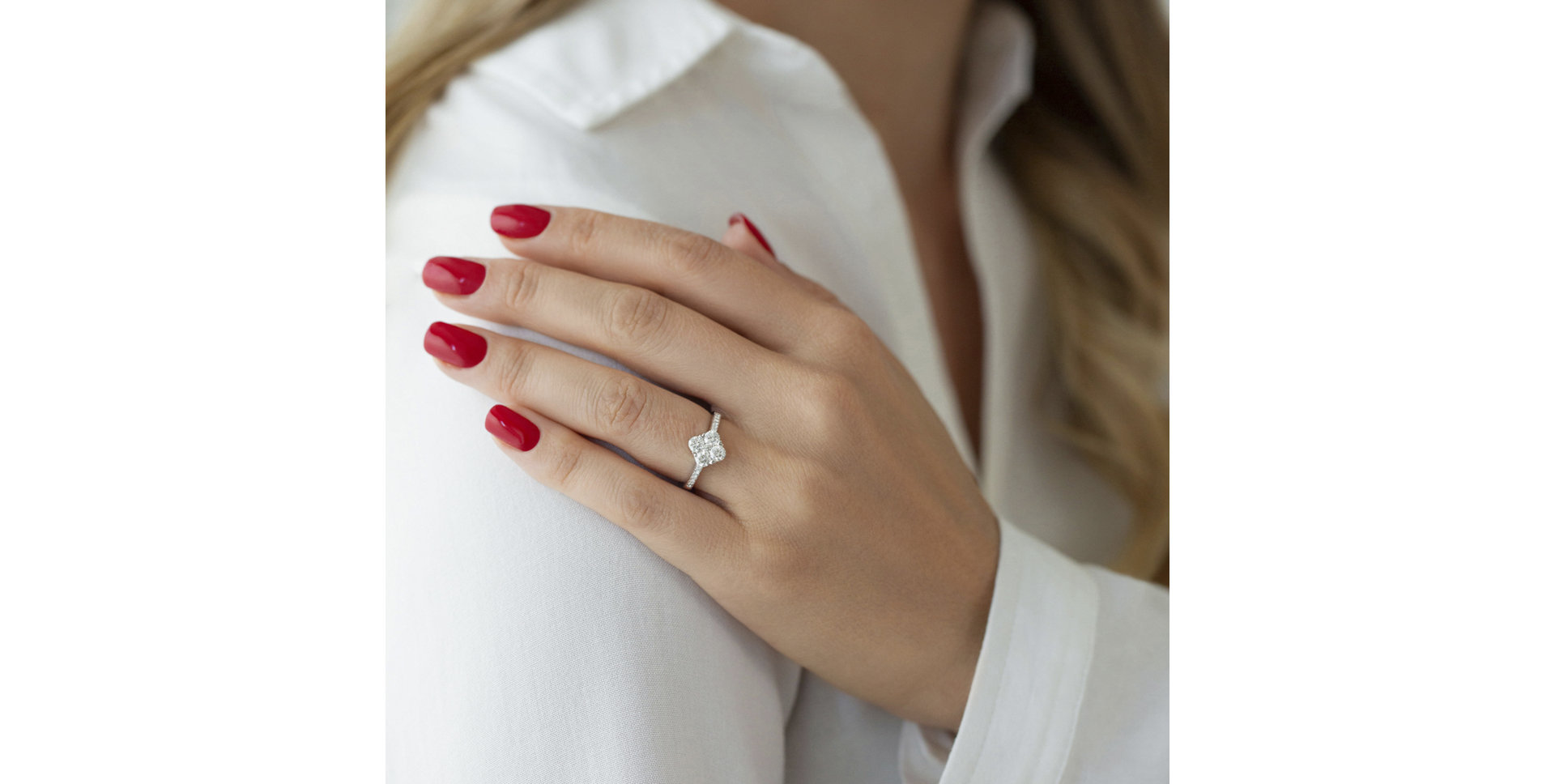 Prsten s diamanty Gizelle