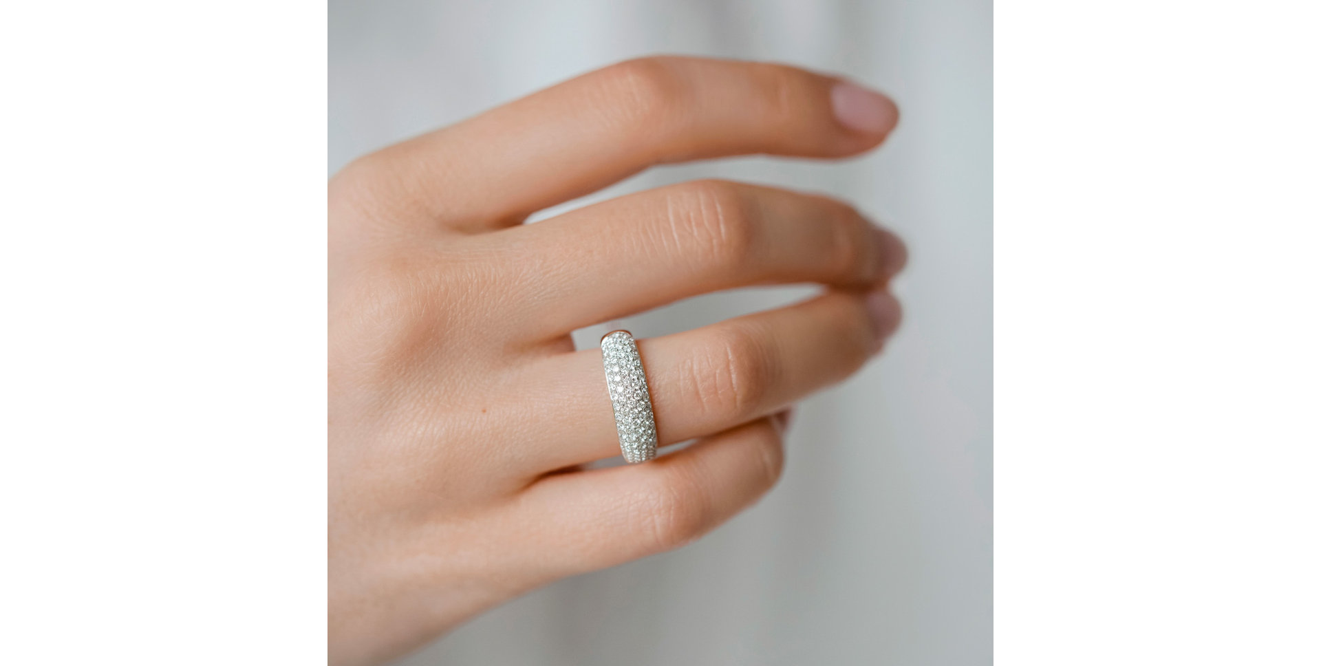 Prsten s černými diamanty Inferno Angel