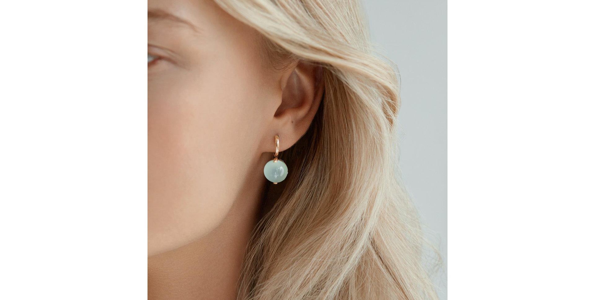 Náušnice s chalcedonem Space Signature