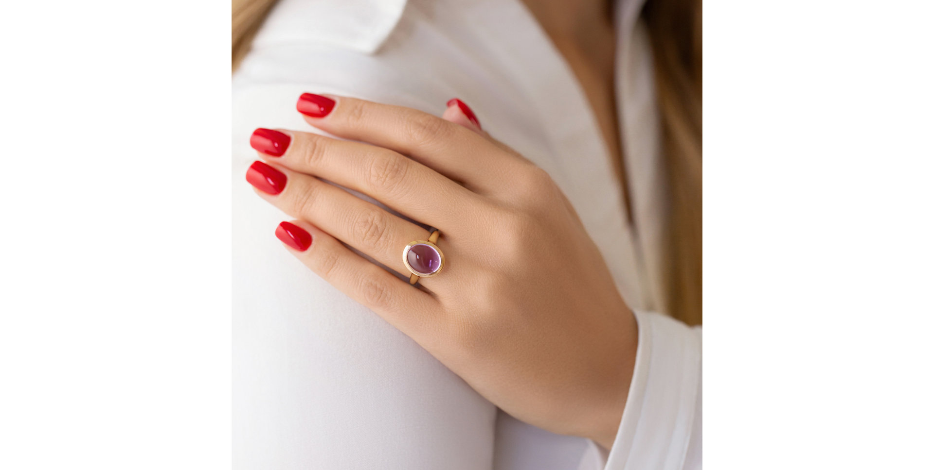 Prsten s ametystem Sweet Wish