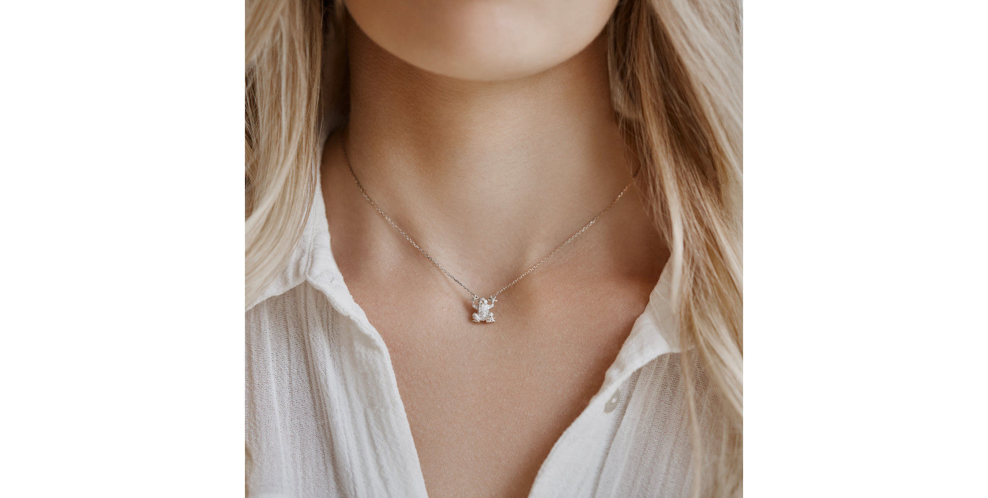 Přívěs s diamanty Frog Prince