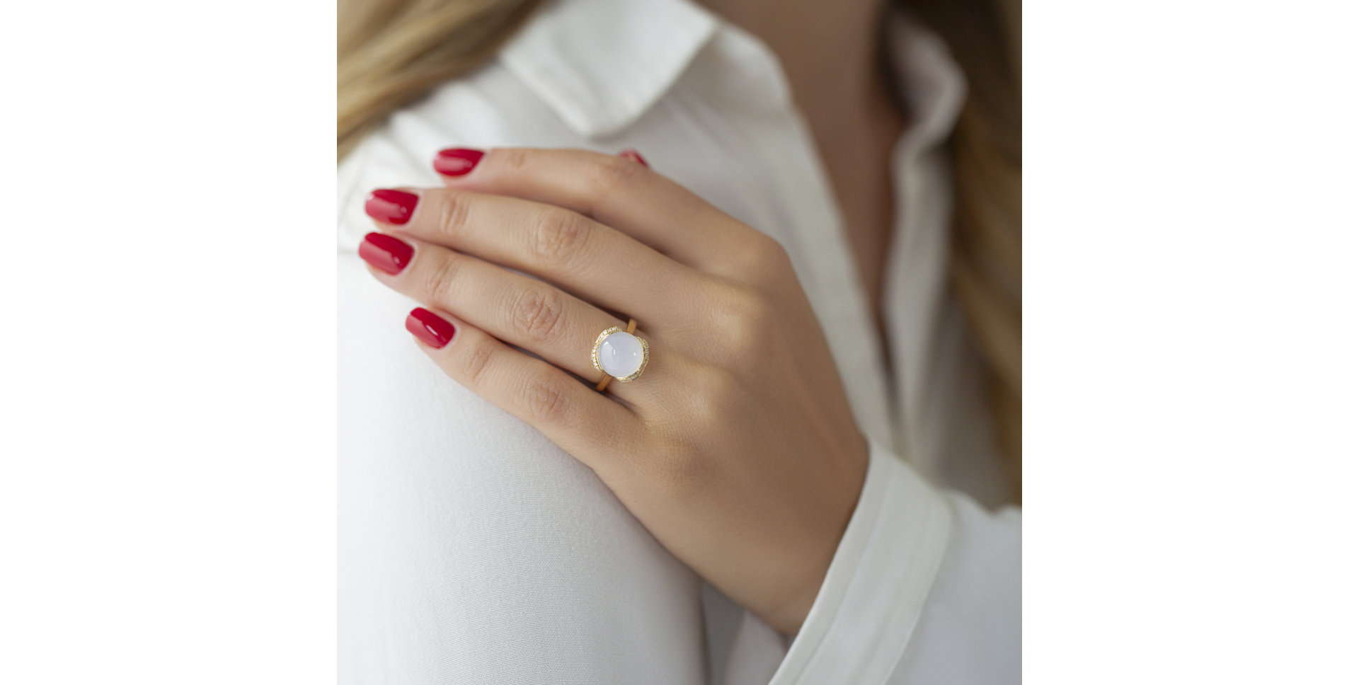 Prsten s quartzem diamanty Rainbow Princess