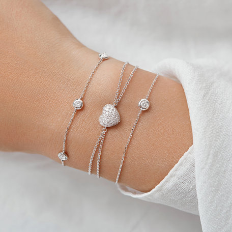 Náramek s diamanty Love Princess