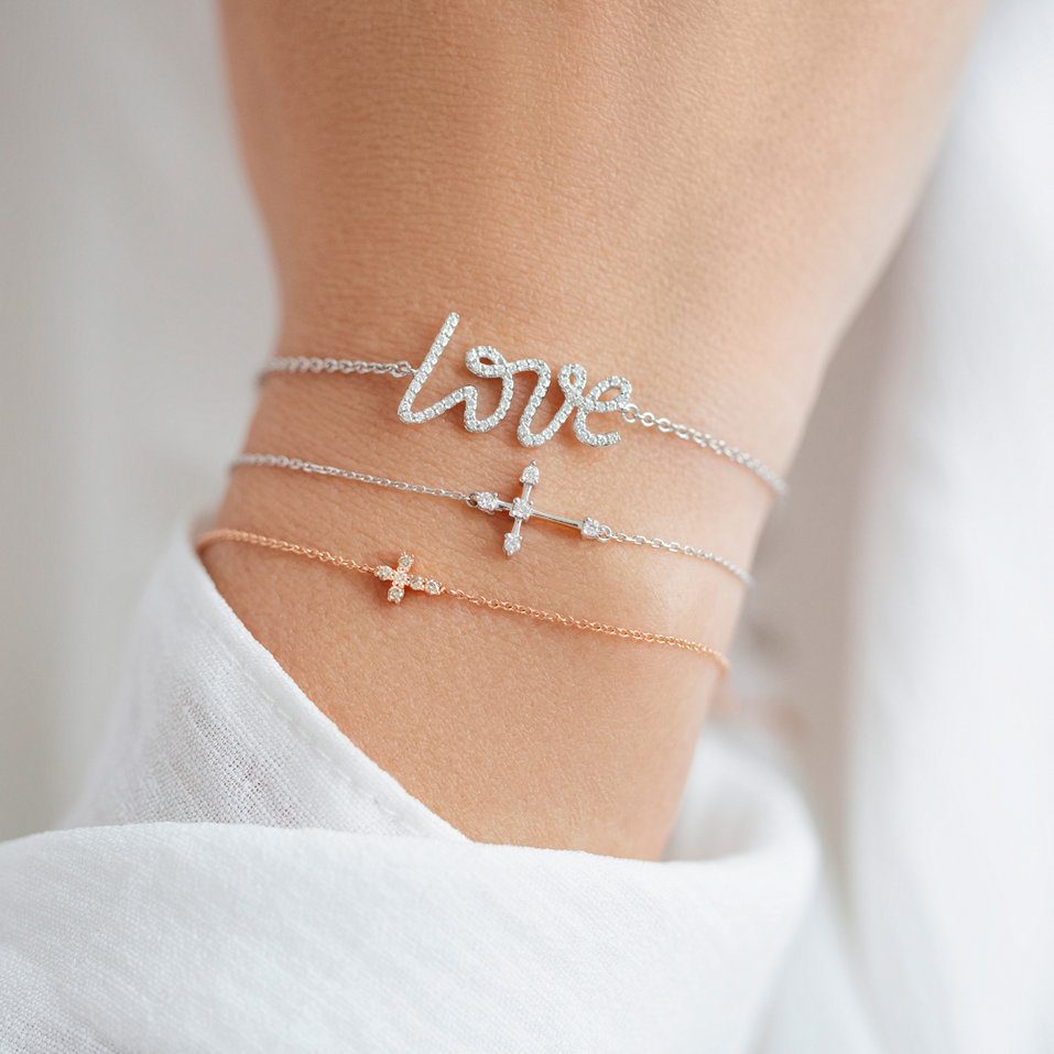 Náramek s diamanty Pure in Love