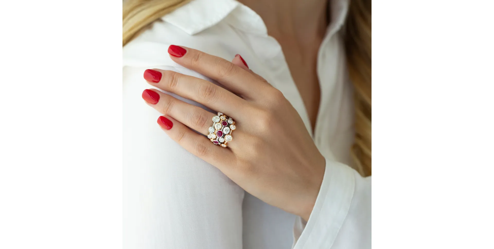 Prsten s diamanty Galaxy of Passion