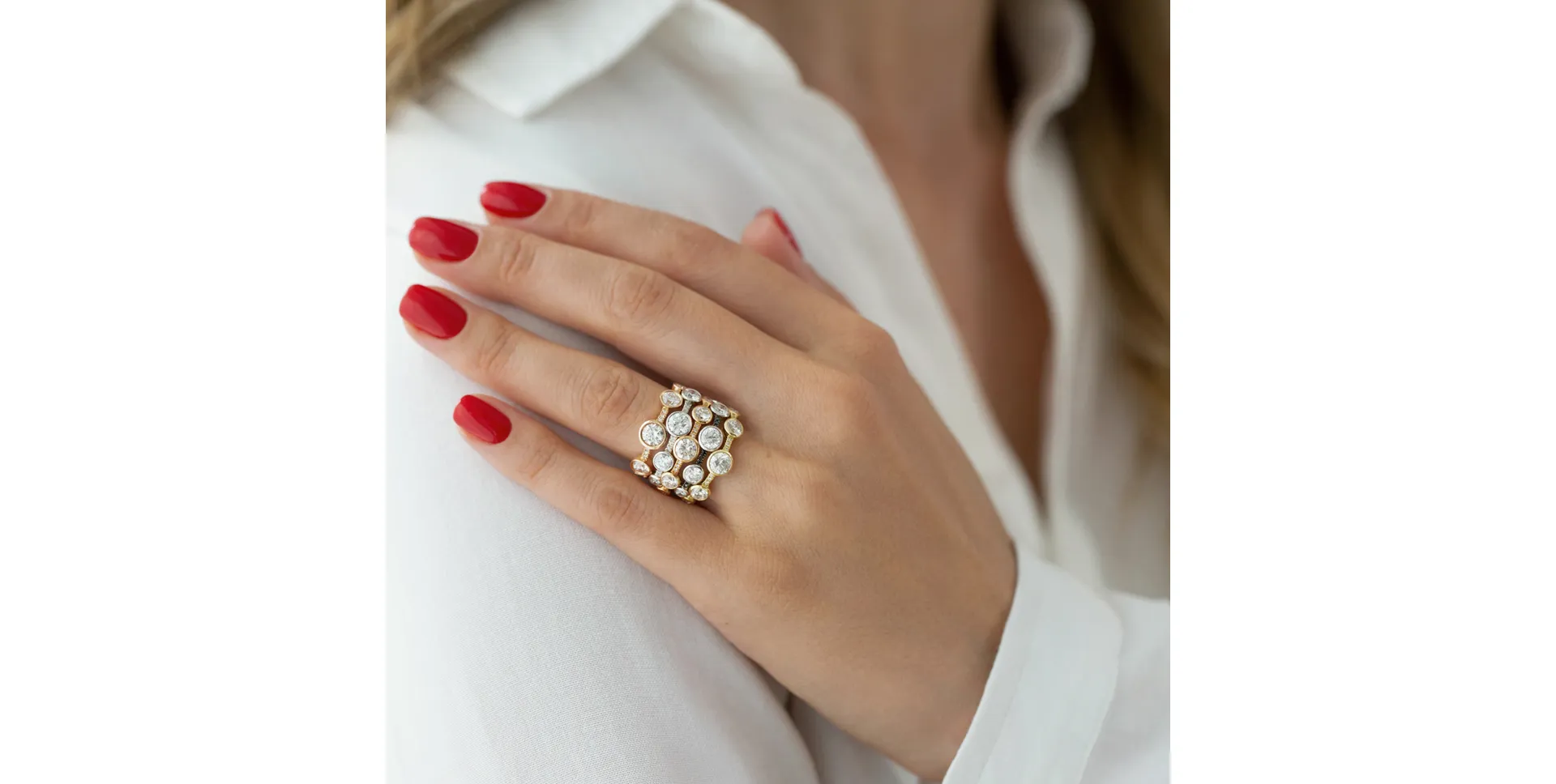 Prsten s diamanty Galaxy of Passion