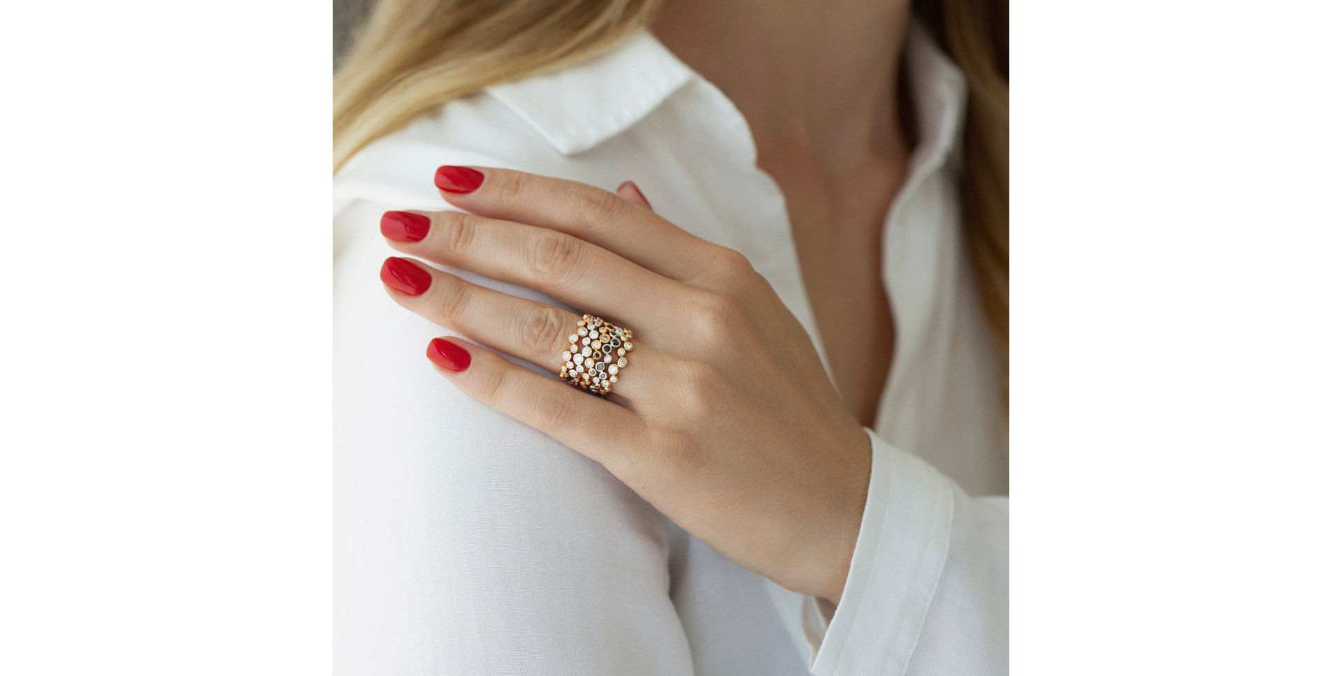 Prsten s diamanty Virgin Tears