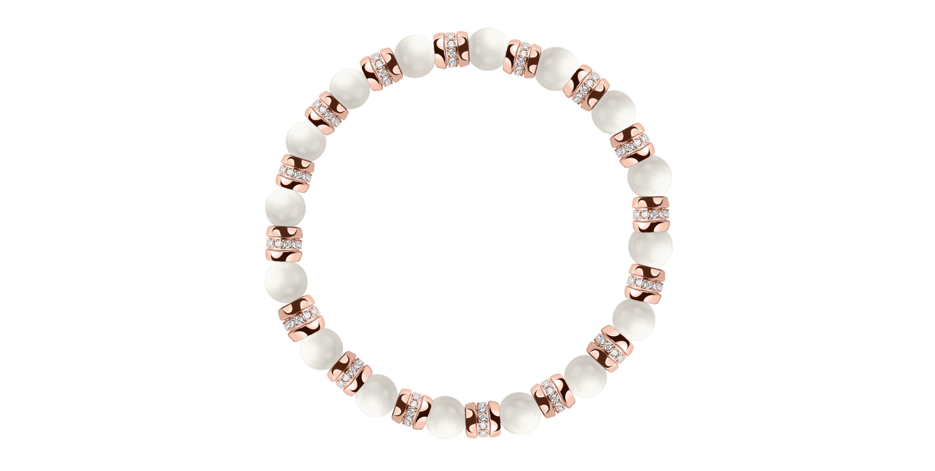 Náramek s diamanty a acháty Essential Shine