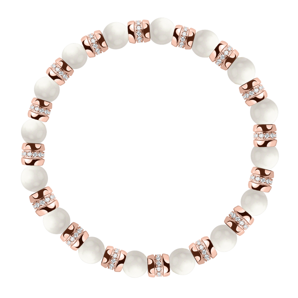 Náramek s diamanty a acháty Essential Shine