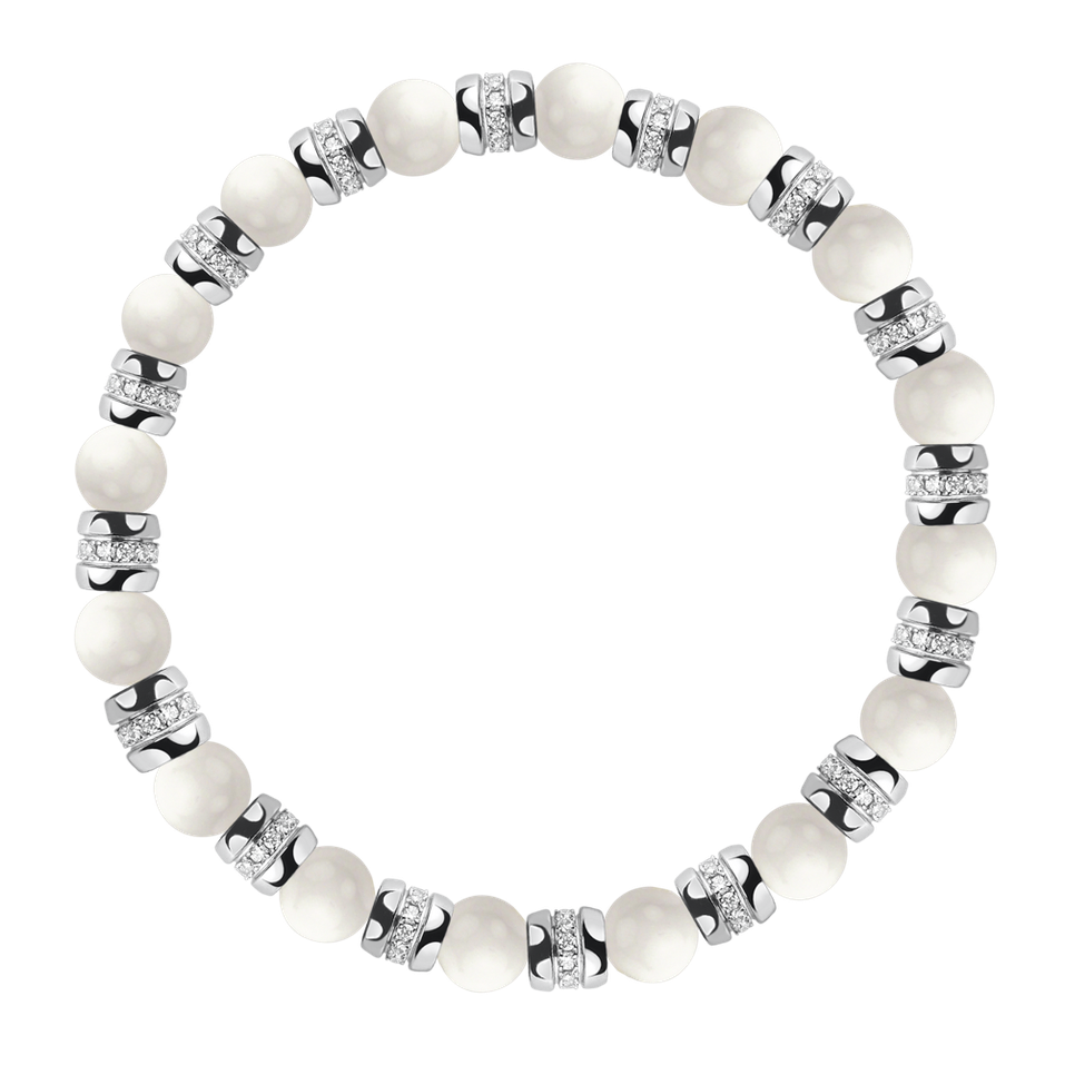 Náramek s diamanty a acháty Essential Shine