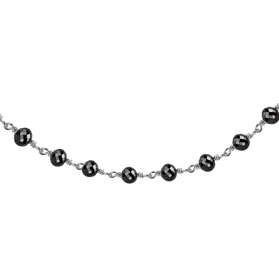 Náramek s černými diamanty Dark Melody