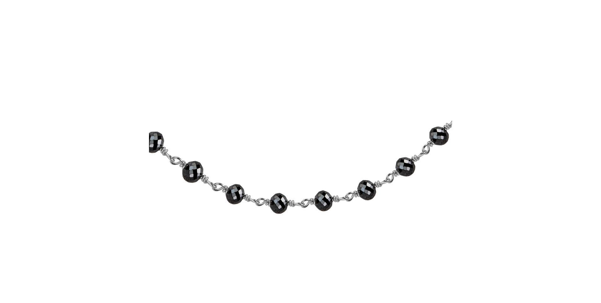 Náramek s černými diamanty Dark Melody