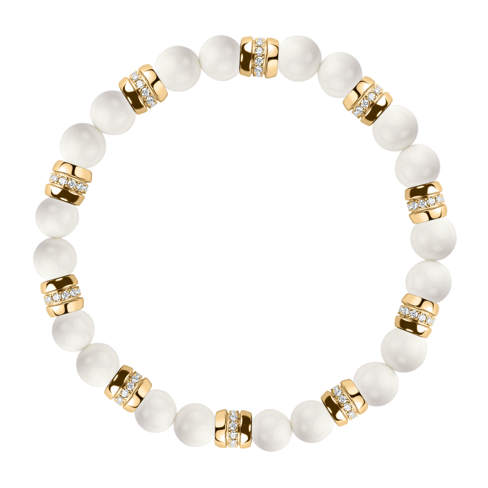 Náramek s diamanty a acháty Moonlight Jewel