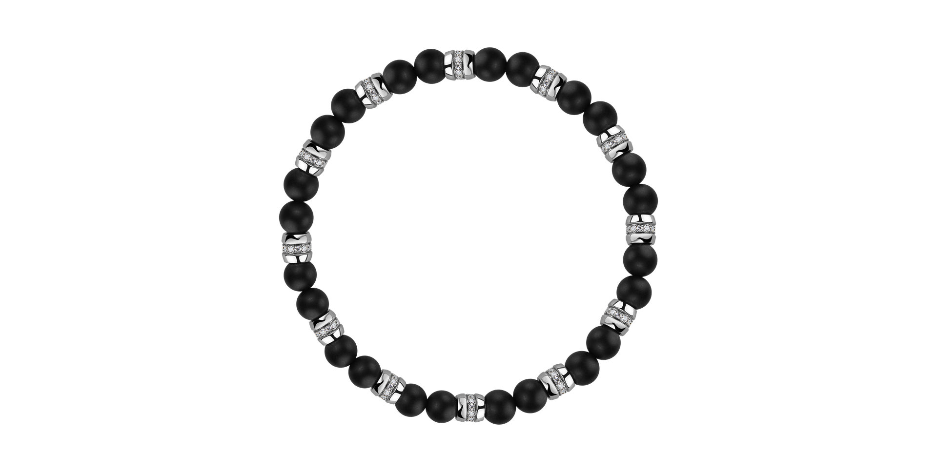 Náramek s diamanty a acháty Moonlight Jewel