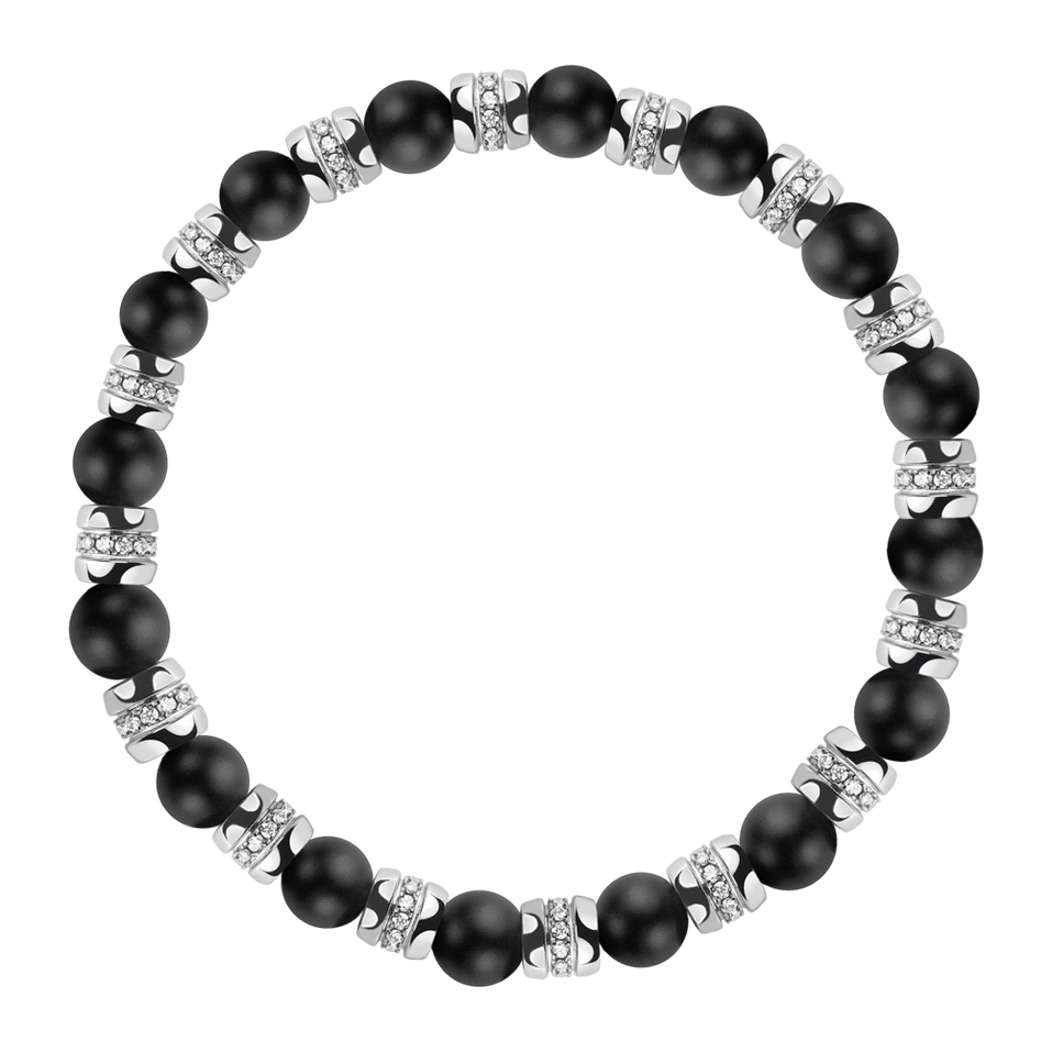 Náramek s diamanty a acháty Essential Shine